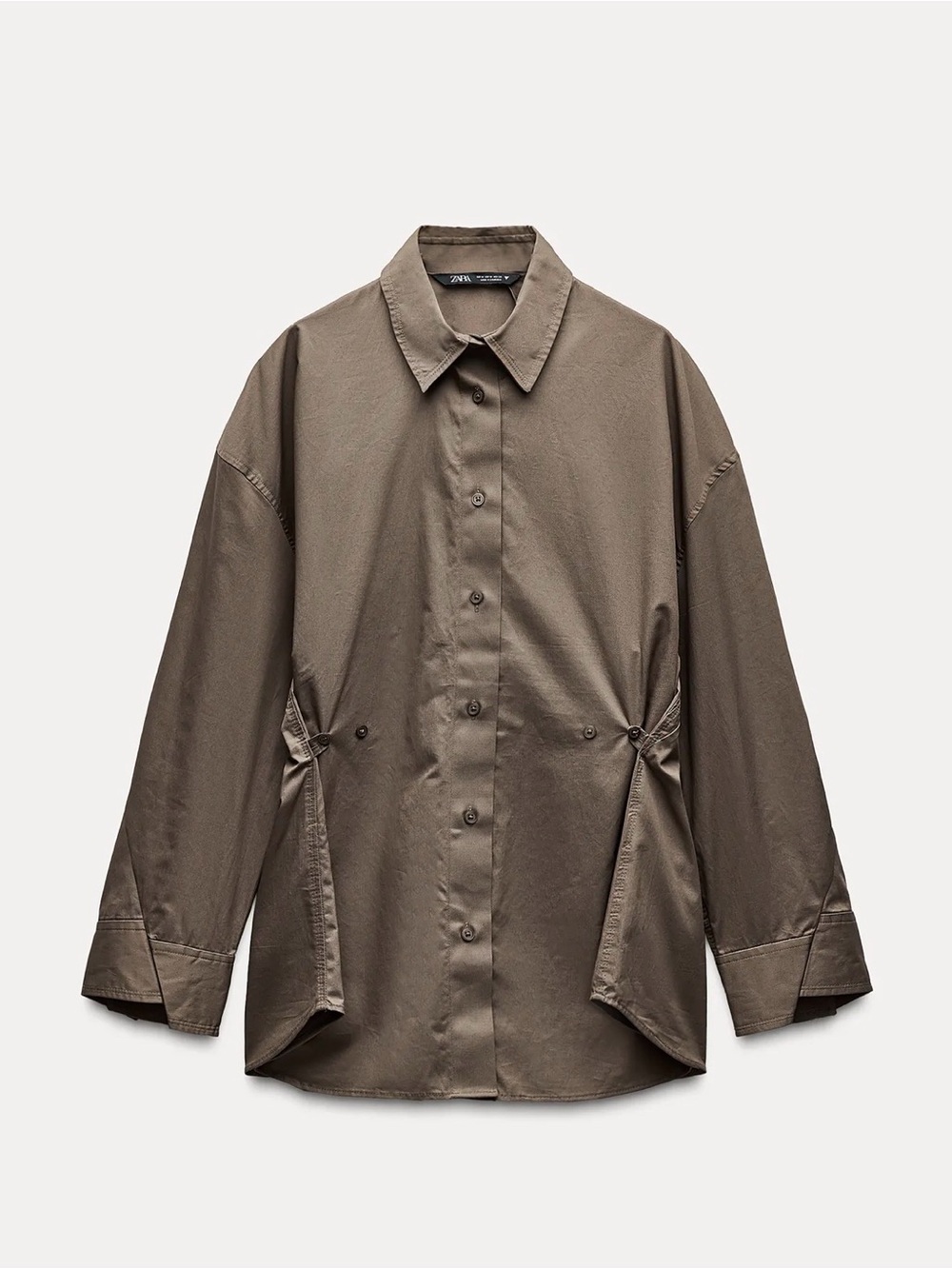 Zara adjustable oversized shirt
